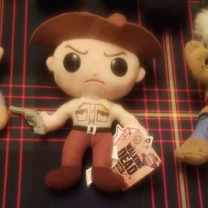 3/$20  Rick Grimes Plush Toy The Walking Dead BNWT
